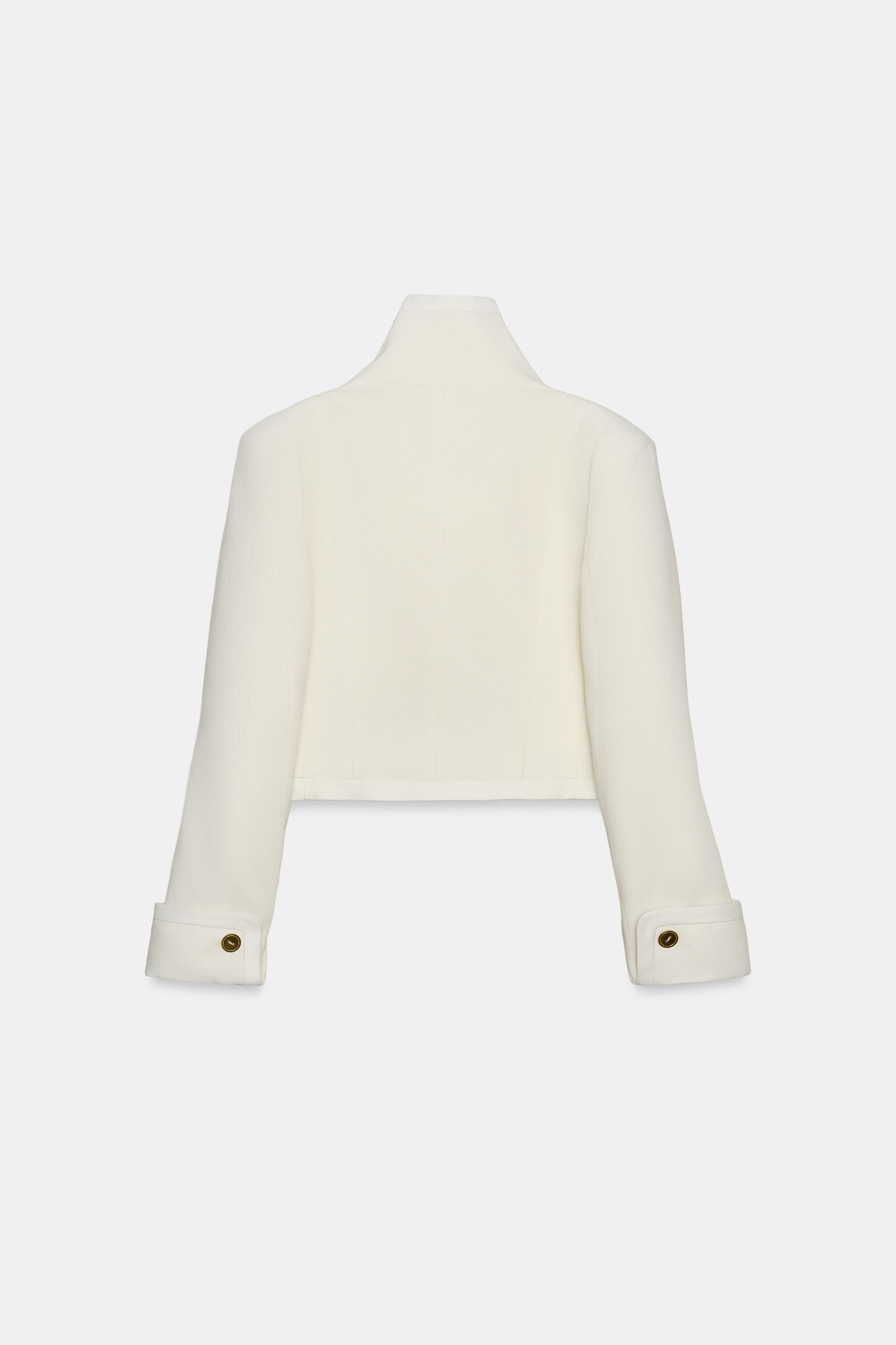 ZW COLLECTION LIMITED EDITION CONTRASTING CROPPED JACKET